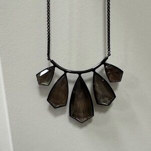 Elegant Black and Silver Necklace